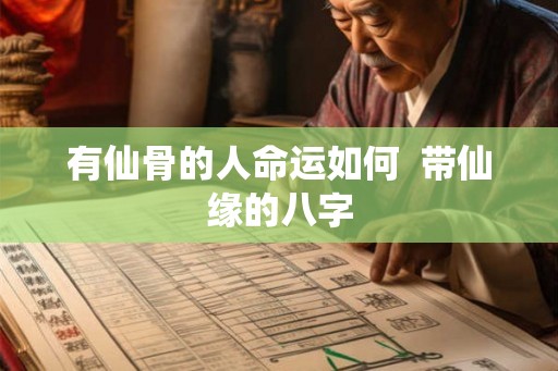 有仙骨的人命运如何  带仙缘的八字