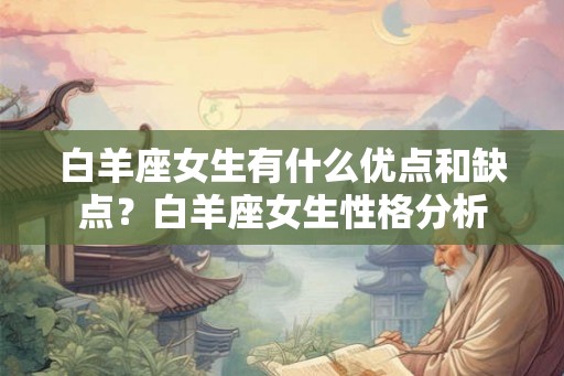 白羊座女生有什么优点和缺点？白羊座女生性格分析