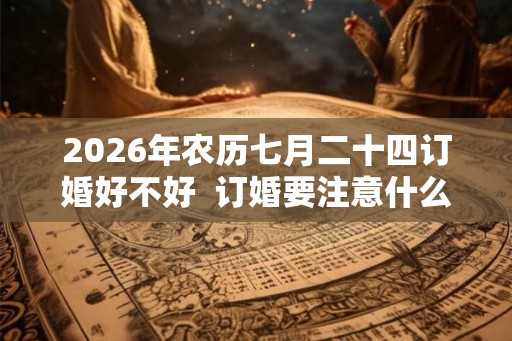 2026年农历七月二十四订婚好不好 订婚要注意什么 2026年农历七月二十四订婚好不好 订婚要注意什么