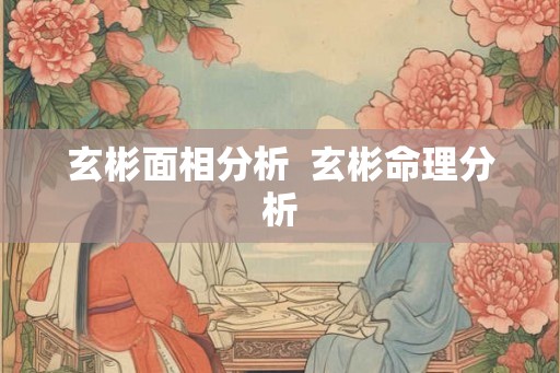 玄彬面相分析  玄彬命理分析