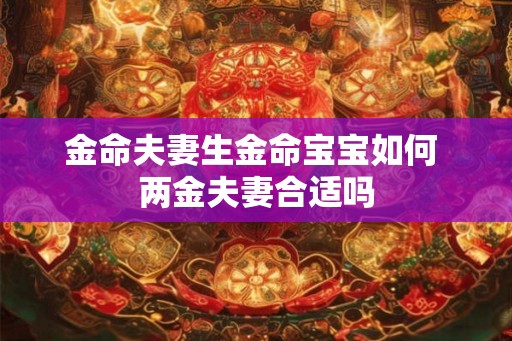 金命夫妻生金命宝宝如何 两金夫妻合适吗