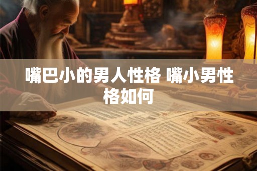 嘴巴小的男人性格 嘴小男性格如何