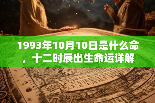 1993年10月10日是什么命，十二时辰出生命运详解