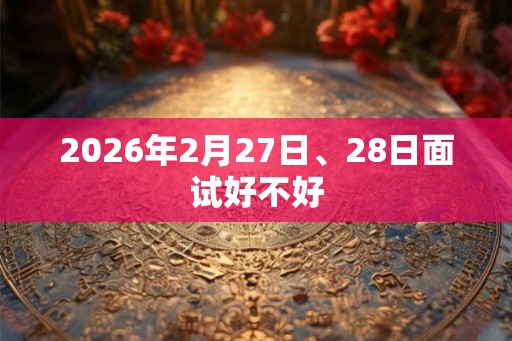 2026年2月27日、28日面试好不好