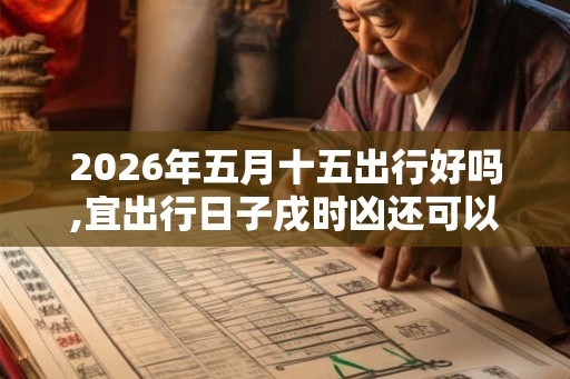 2026年五月十五出行好吗,宜出行日子戌时凶还可以出去吗
