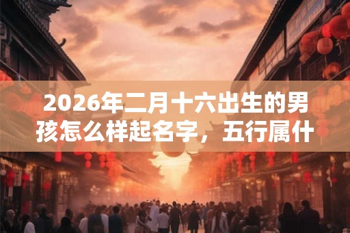 2026年二月十六出生的男孩怎么样起名字,五行属什么 2026年二月十六出生的男孩怎么样起名字,五行属什么
