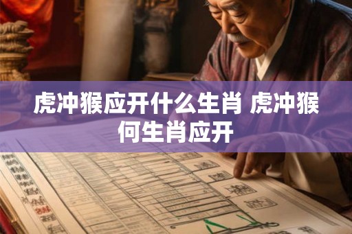 虎冲猴应开什么生肖 虎冲猴何生肖应开