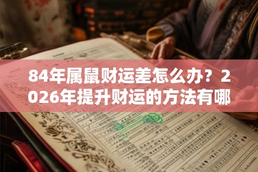 84年属鼠财运差怎么办？2026年提升财运的方法有哪些？