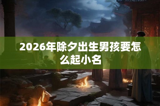 2026年除夕出生男孩要怎么起小名 2026年除夕出生男孩要怎么起小名