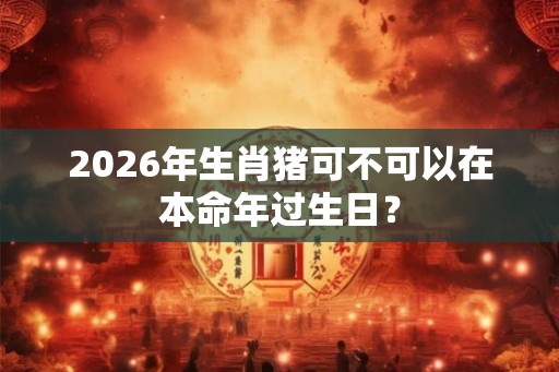2026年生肖猪可不可以在本命年过生日？