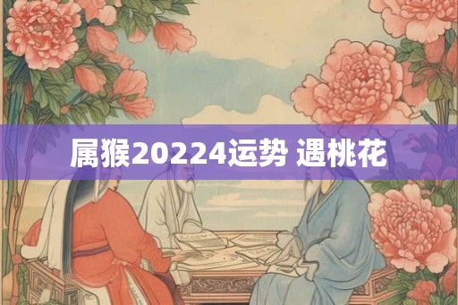 属猴20224运势 遇桃花