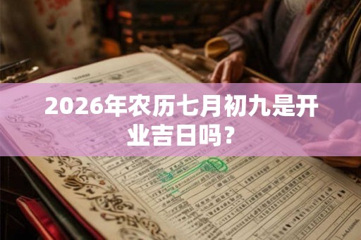 2026年农历七月初九是开业吉日吗？