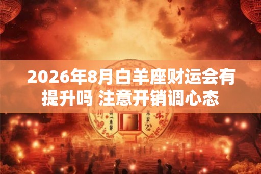 2026年8月白羊座财运会有提升吗 注意开销调心态