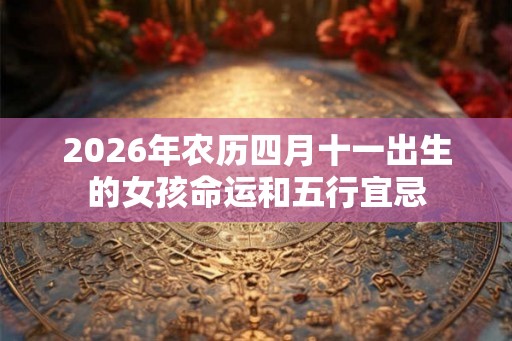2026年农历四月十一出生的女孩命运和五行宜忌