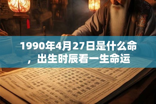 1990年4月27日是什么命,出生时辰看一生命运 1990年4月27日是什么命,出生时辰看一生命运