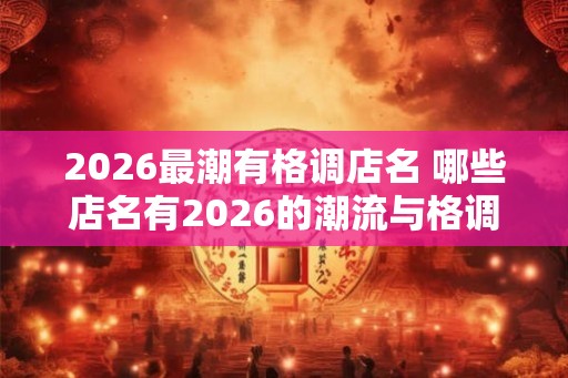 2026最潮有格调店名 哪些店名有2026的潮流与格调