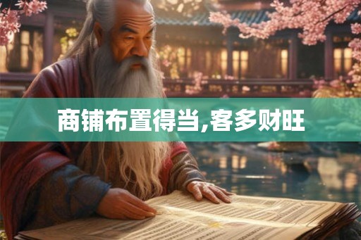 商铺布置得当,客多财旺