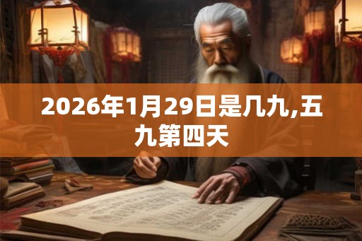 2026年1月29日是几九,五九第四天