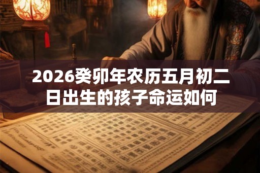 2026癸卯年农历五月初二日出生的孩子命运如何