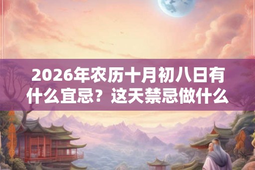 2026年农历十月初八日有什么宜忌？这天禁忌做什么？