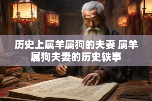 历史上属羊属狗的夫妻 属羊属狗夫妻的历史轶事