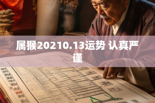 属猴20210.13运势 认真严谨