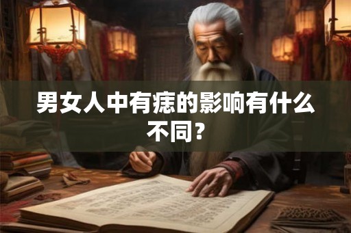 男女人中有痣的影响有什么不同？