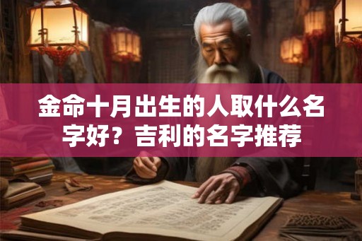 金命十月出生的人取什么名字好?吉利的名字推荐 金命十月出生的人取什么名字好?吉利的名字推荐