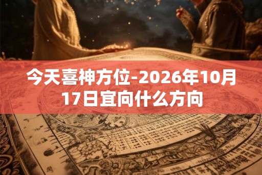 今天喜神方位-2026年10月17日宜向什么方向
