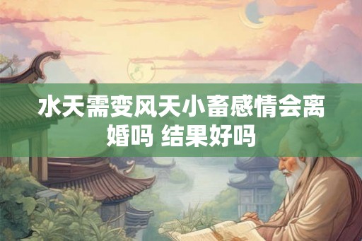 水天需变风天小畜感情会离婚吗 结果好吗