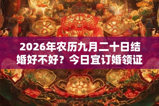 2026年农历九月二十日结婚好不好？今日宜订婚领证吗