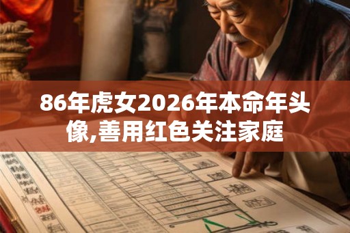 86年虎女2026年本命年头像,善用红色关注家庭