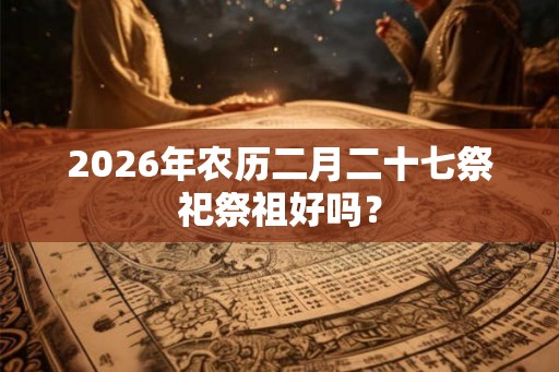 2026年农历二月二十七祭祀祭祖好吗？