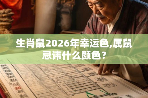 生肖鼠2026年幸运色,属鼠忌讳什么颜色？