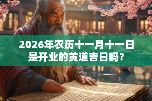 2026年农历十一月十一日是开业的黄道吉日吗？