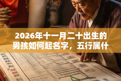 2026年十一月二十出生的男孩如何起名字，五行属什么