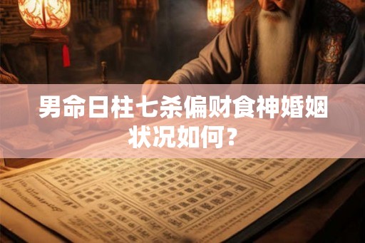 男命日柱七杀偏财食神婚姻状况如何？