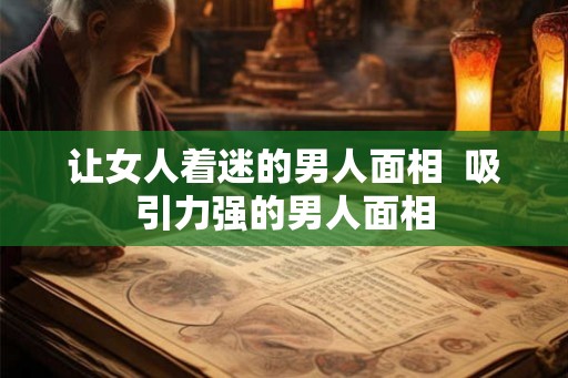 让女人着迷的男人面相  吸引力强的男人面相