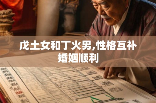 戊土女和丁火男,性格互补婚姻顺利