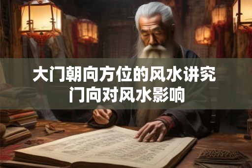 大门朝向方位的风水讲究 门向对风水影响