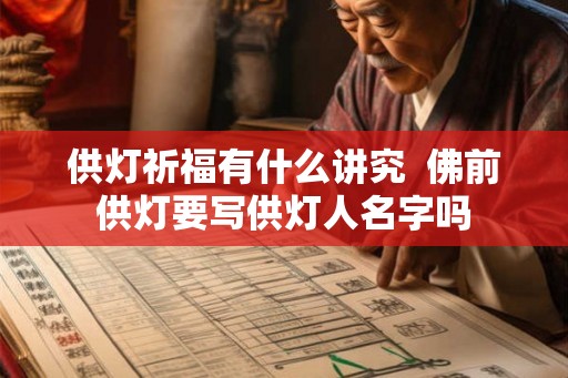 供灯祈福有什么讲究  佛前供灯要写供灯人名字吗