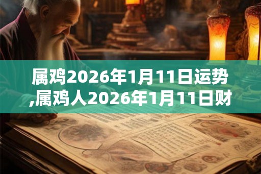 属鸡2026年1月11日运势,属鸡人2026年1月11日财运,生肖鸡2026年1月11日运势