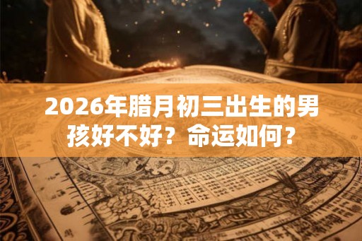 2026年腊月初三出生的男孩好不好？命运如何？