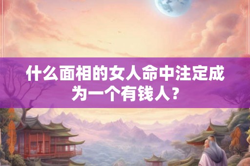 什么面相的女人命中注定成为一个有钱人？