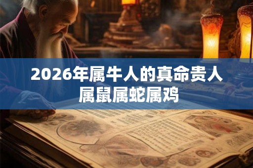 2026年属牛人的真命贵人 属鼠属蛇属鸡