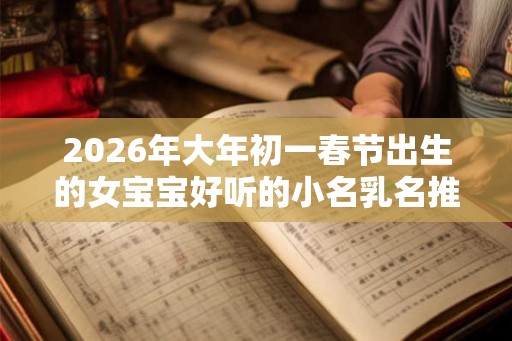 2026年大年初一春节出生的女宝宝好听的小名乳名推荐
