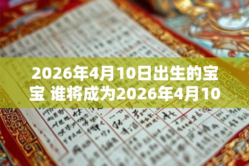 2026年4月10日出生的宝宝 谁将成为2026年4月10日出生的宝宝