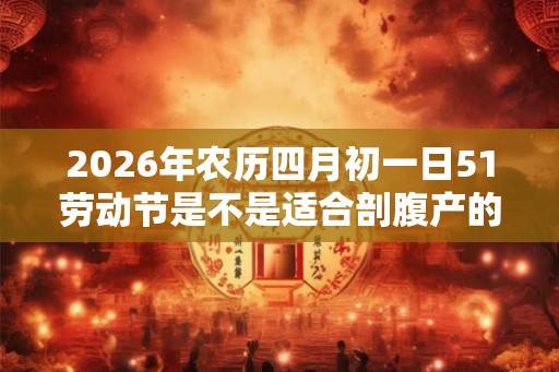2026年农历四月初一日51劳动节是不是适合剖腹产的日子? 2026年农历四月初一日51劳动节是不是适合剖腹产的日子?