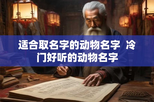 适合取名字的动物名字 冷门好听的动物名字 适合取名字的动物名字 冷门好听的动物名字