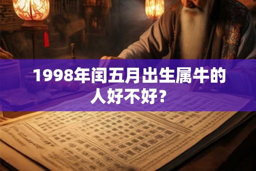 1998年闰五月出生属牛的人好不好? 1998年闰五月出生属牛的人好不好?